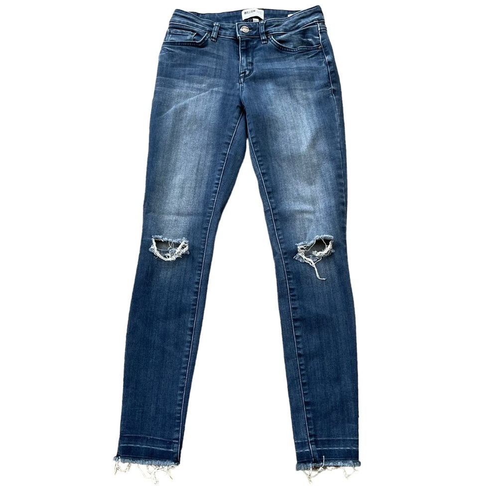 William Rast Distressed Ankle Skinny Jeans.  Size 25